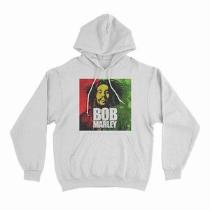 The Best Of Bob Marley White Hoodie